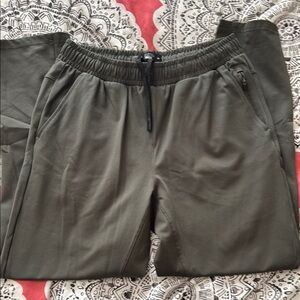 Balance Collection Green Sweatpants Relaxed Fit Elastic Waist